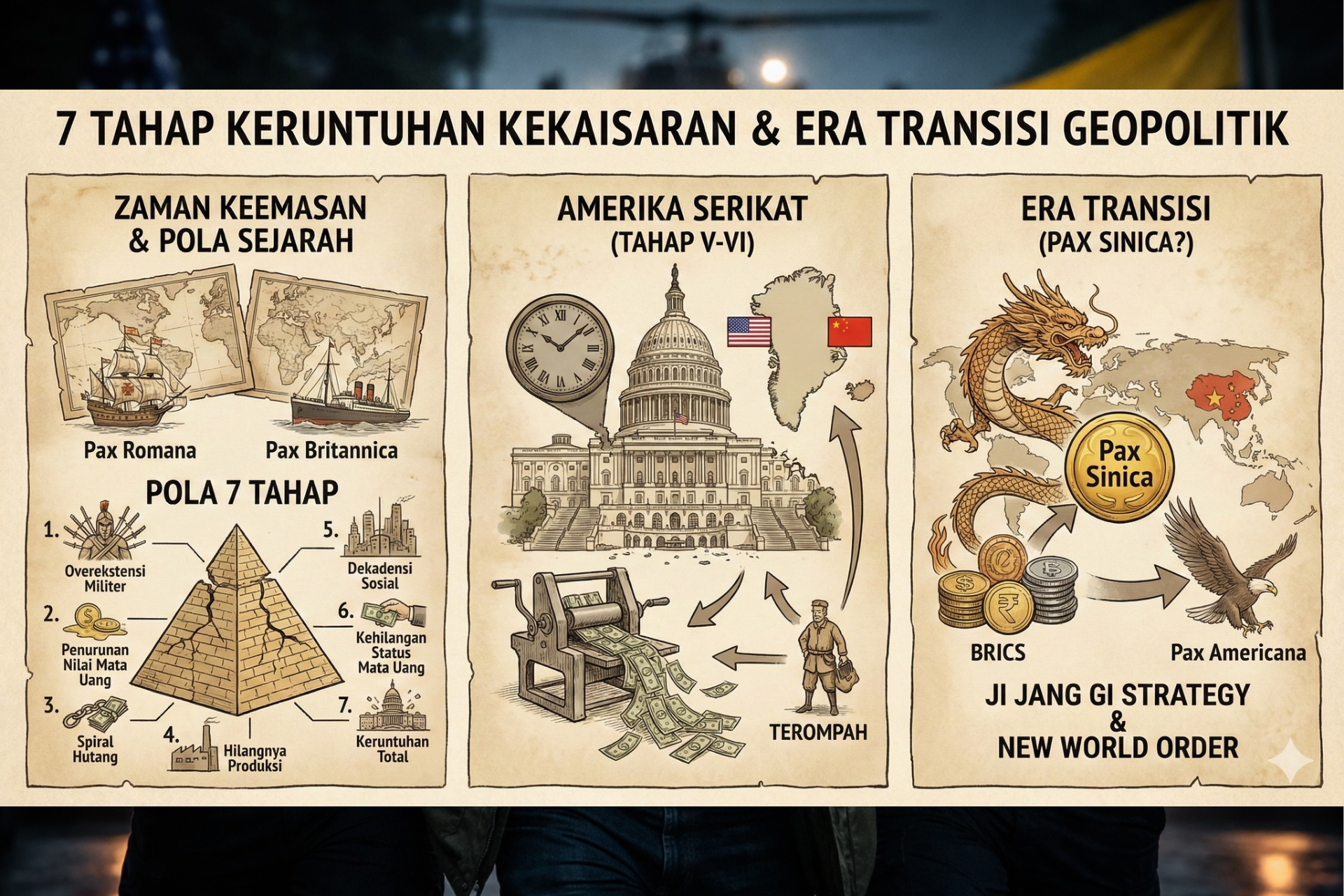 7 Tahapan Keruntuhan Kekaisaran